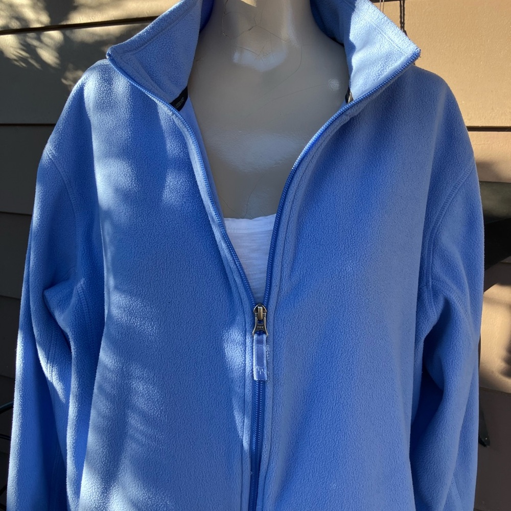 L.L. Bean Women's Light Blue Fleece Jacket